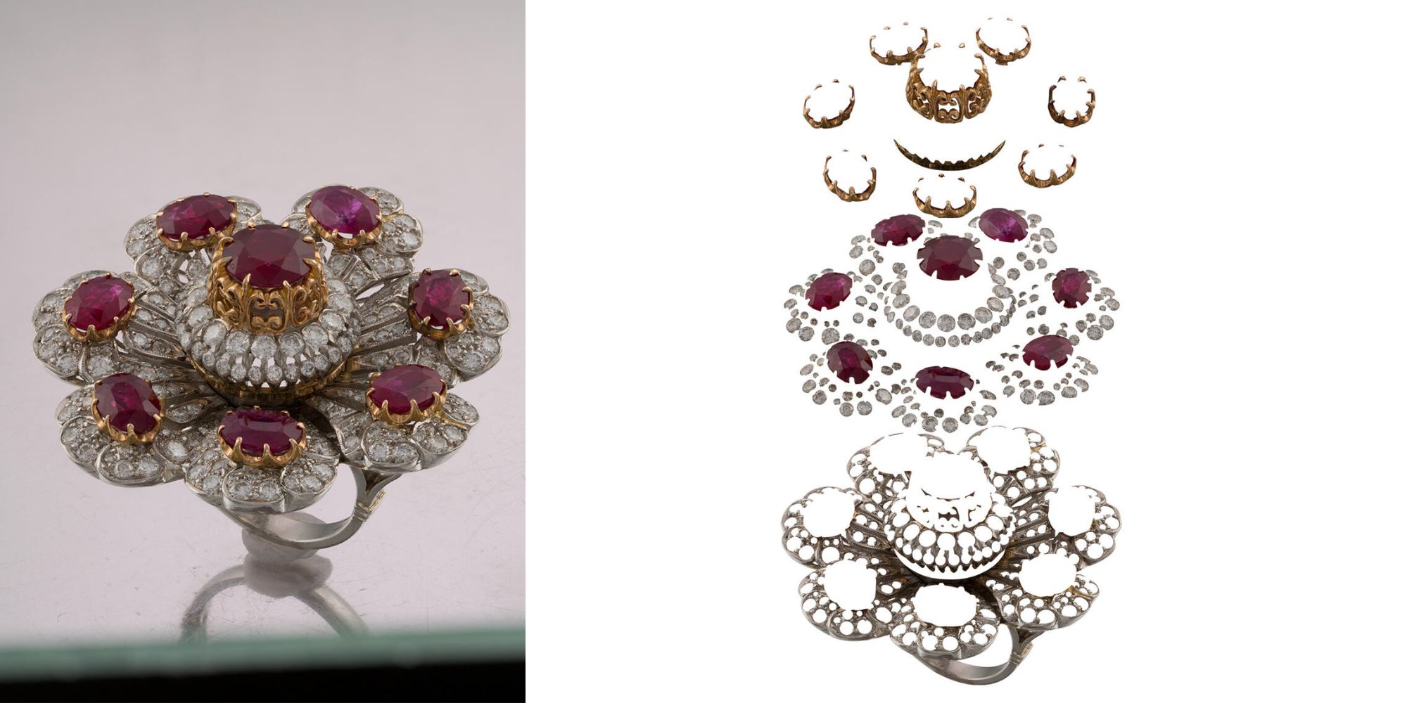 High-end multiple clipping path for color variant management