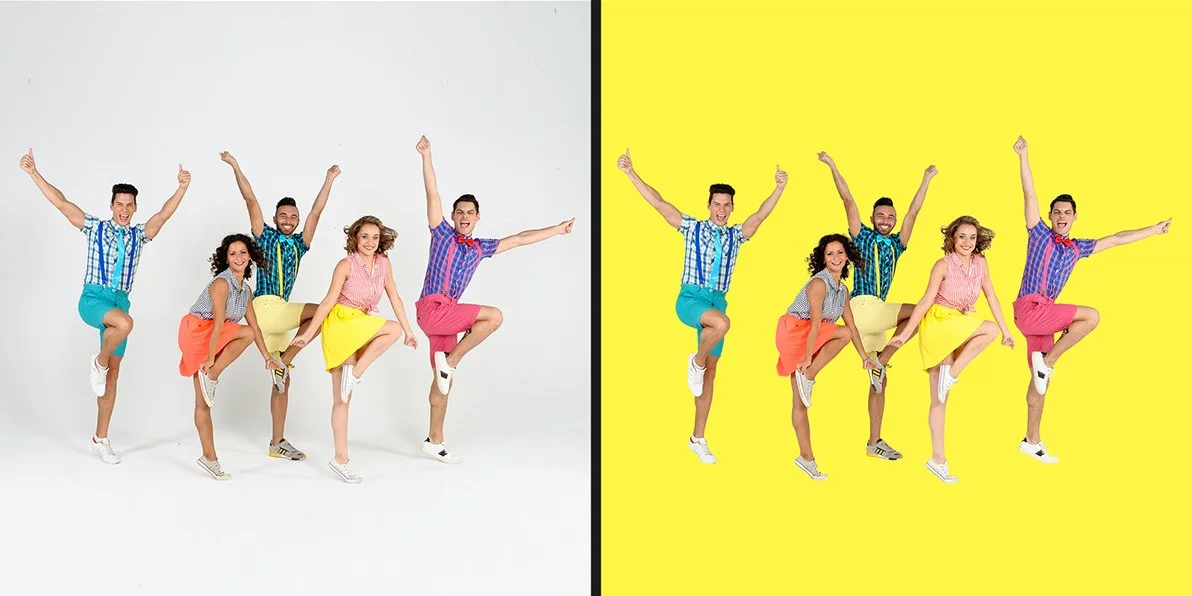 Image masking before-after feature image