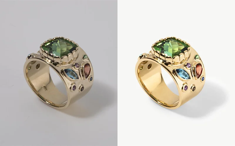 High-end jewelry photo retouching