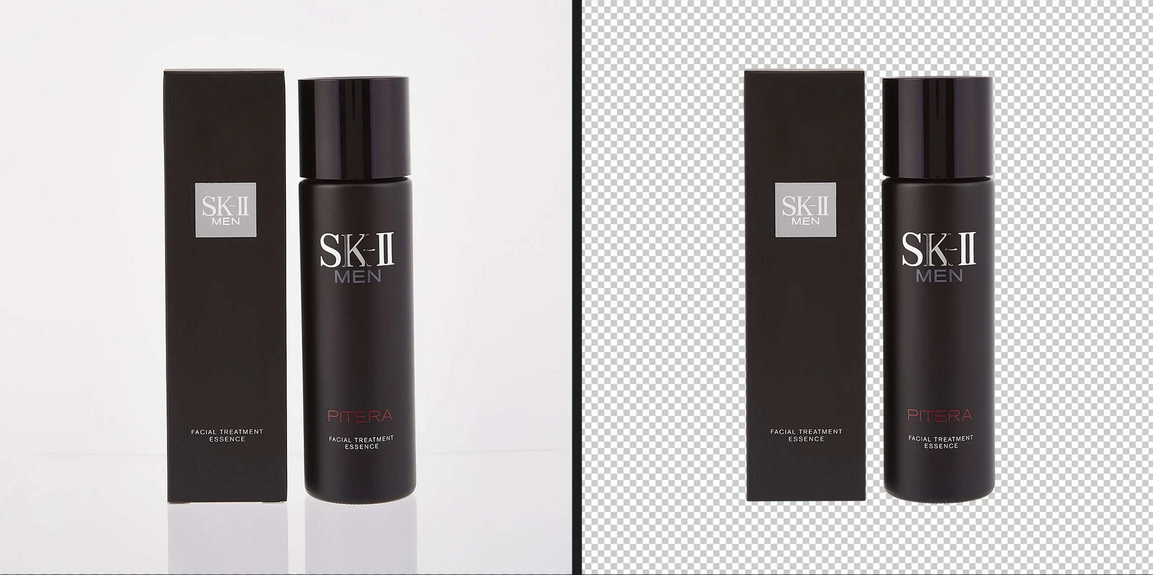 Simple background removal before and after