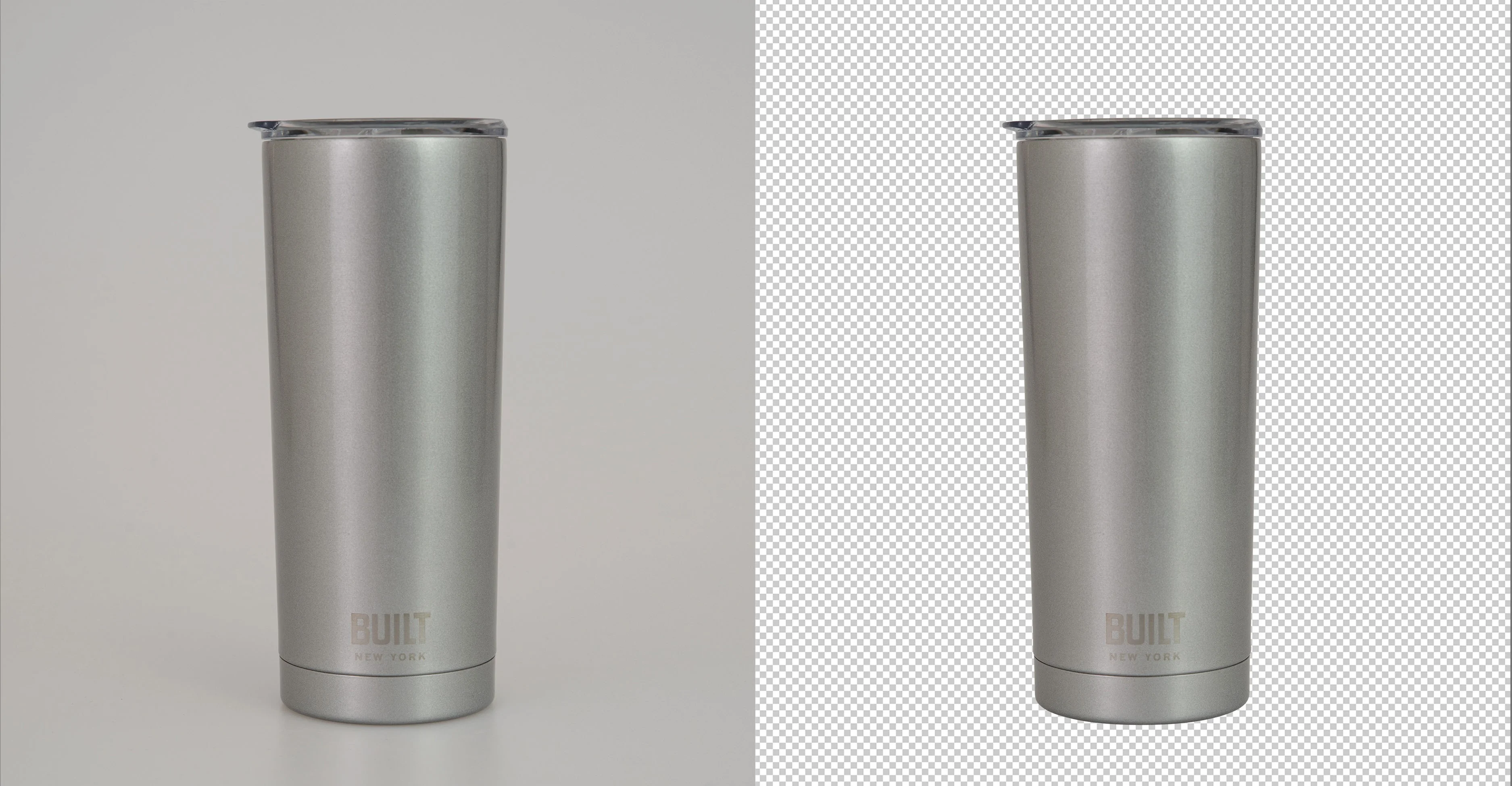 Simple clipping path before and after