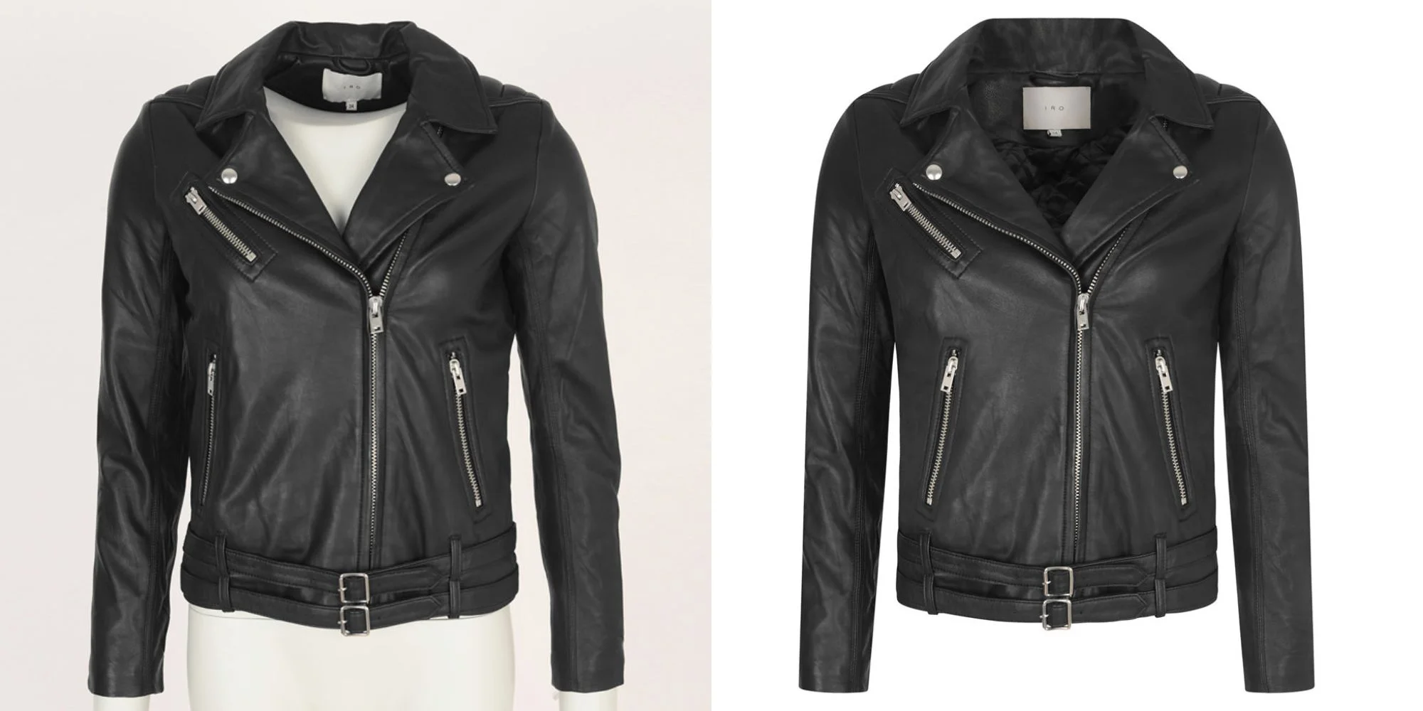 Model photo retouched for ecommerce