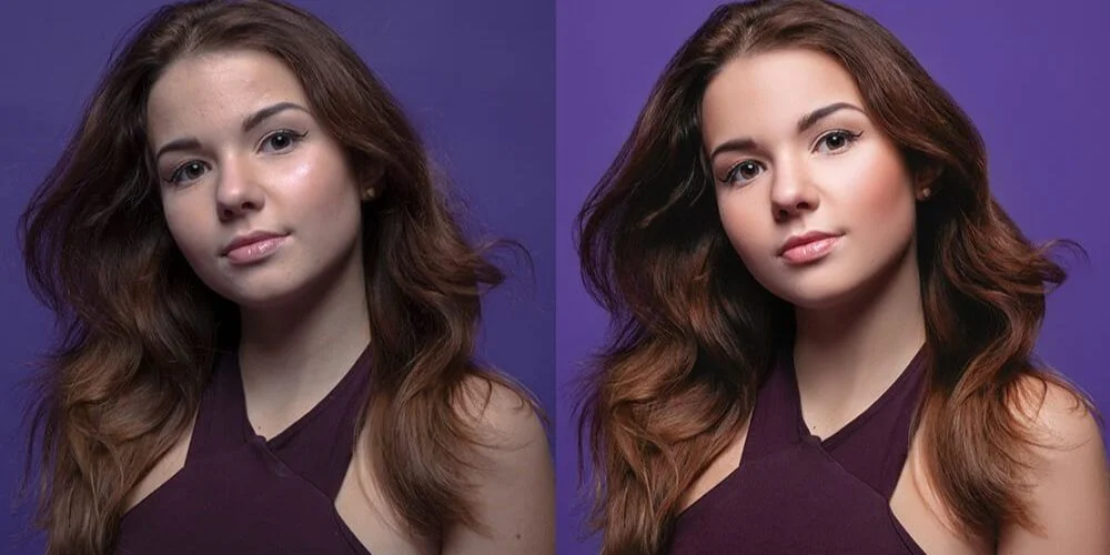 Standard fashion retouching sample